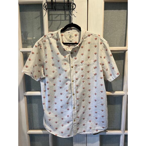 O'Neill Summer Cotton Shirt with Sun Pattern, Size XL - Picture 2 of 4